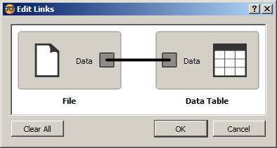 Связь виджетов File и Data Table